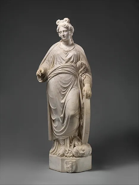 Saint Catherine of Alexandria by Cristoforo Solari depicting Romans 8