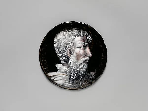 Saint Matthew by Jean III Pénicaud depicting Matthew 1