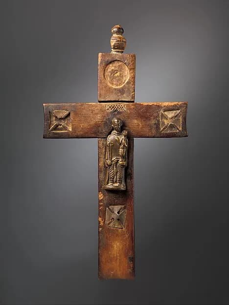 Crucifix with Saint Anthony of Padua by Kongo artist depicting John 1