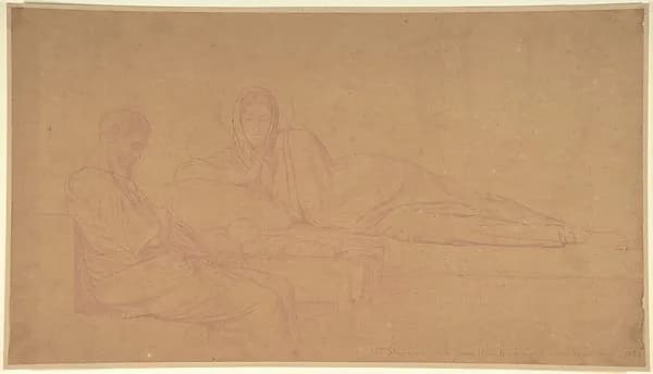 The Nativity by Hippolyte Flandrin depicting Luke 2