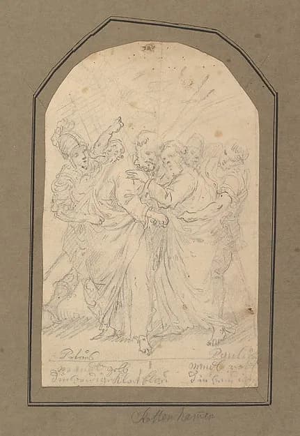 Saints Peter and Paul by Anonymous, Austrian, 18th century depicting Matthew 4