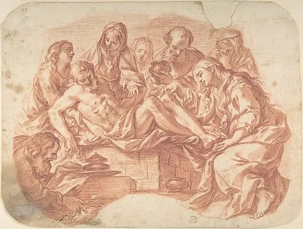 The Entombment by Johann Friedrich Overbeck depicting Matthew 27