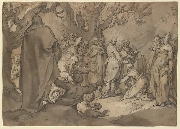 Christ and the Canaanite Women by Abraham Bloemaert depicting John 1
