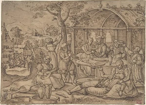 The Prodigal Son by Hans Bol depicting Luke 15