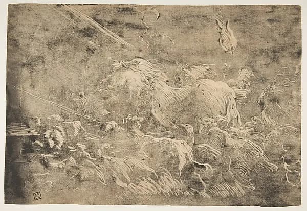 Noah and the animals entering the ark by Giovanni Benedetto Castiglione (Il Grechetto) depicting Genesis 7