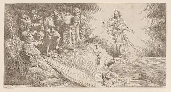 Resurrection of Lazarus by Salvatore Castiglione depicting John 11