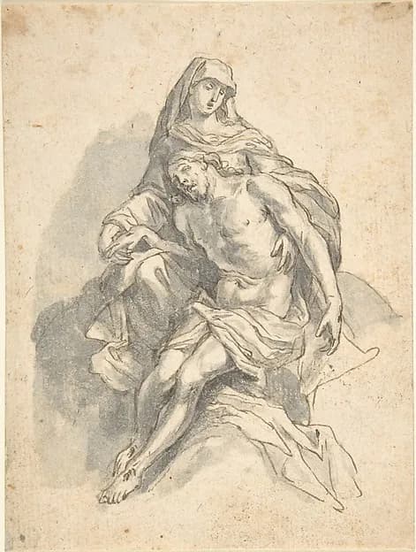 Pietà by Anonymous, German, 17th century depicting Luke 1