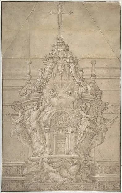 Design for a Tabernacle by Pierre Puget depicting Exodus 25