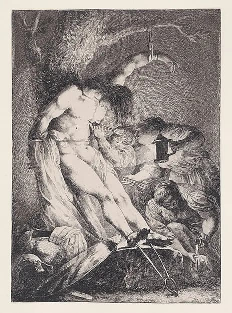 Saint Sebastian by Giovanni David depicting Romans 8