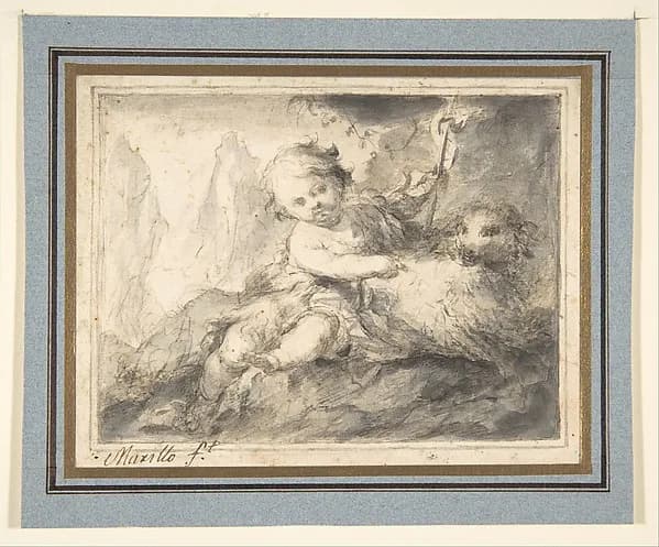 The Infant St. John the Baptist by Bartolomé Esteban Murillo depicting Matthew 3
