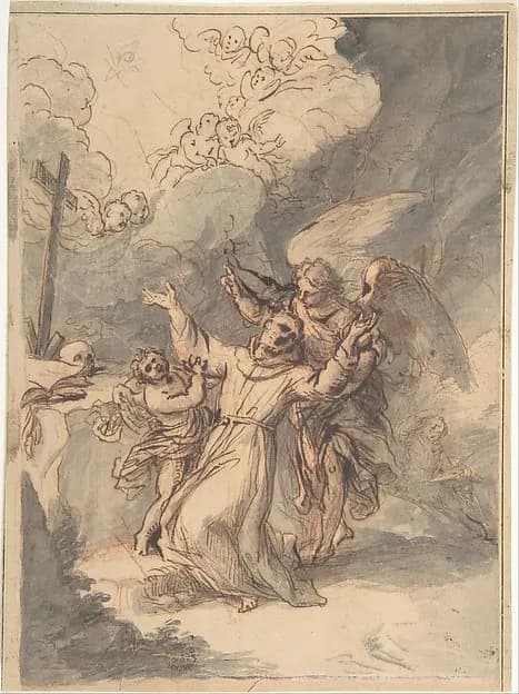 St. Francis Receiving the Stigmata by Antonio de Pereda depicting Matthew 5