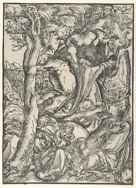 Christ on the Mount of Olives by Lucas Cranach the Elder depicting John 1