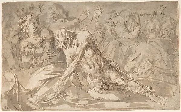 The Raising of Lazarus by Jacques Bellange depicting John 11