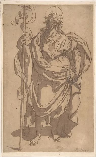 Saint John the Baptist by Anonymous, Italian, Roman-Bolognese, 17th century depicting Matthew 3