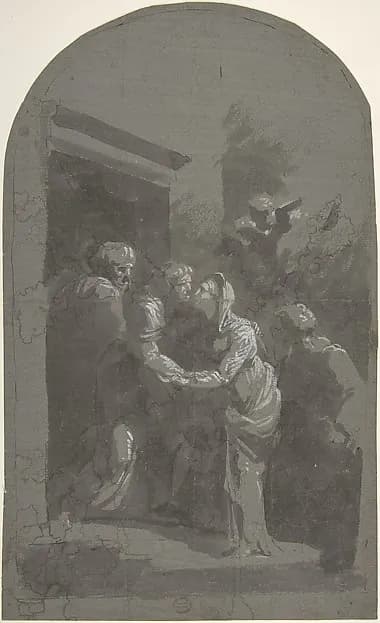 Visitation by Domingos António de Sequeira depicting Luke 1