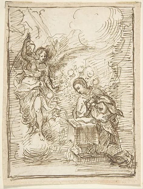 The Annunciation by Pedro  Duque Cornejo depicting Luke 1