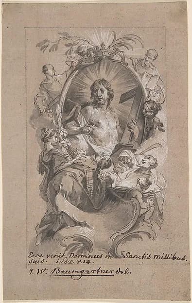 Christ in Glory by Johann Wolfgang Baumgartner depicting John 1
