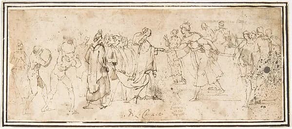 King Solomon Receiving the Queen of Sheba by Francesco Allegrini depicting 1 Kings 10