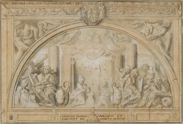 The Annunciation by Martin Fréminet depicting Luke 1