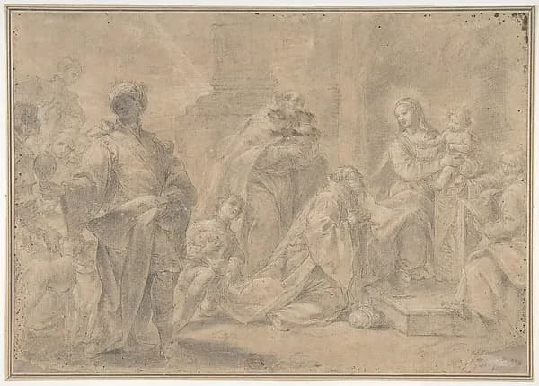 Adoration of the Magi by Ercole Graziani the Younger depicting Matthew 2