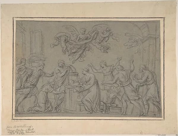 The Nativity by Louis Licherie de Beurie depicting Luke 2