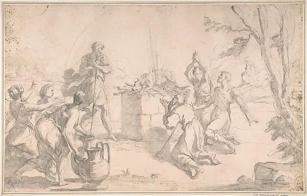 The Sacrifice of Noah by Aureliano Milani depicting Genesis 7