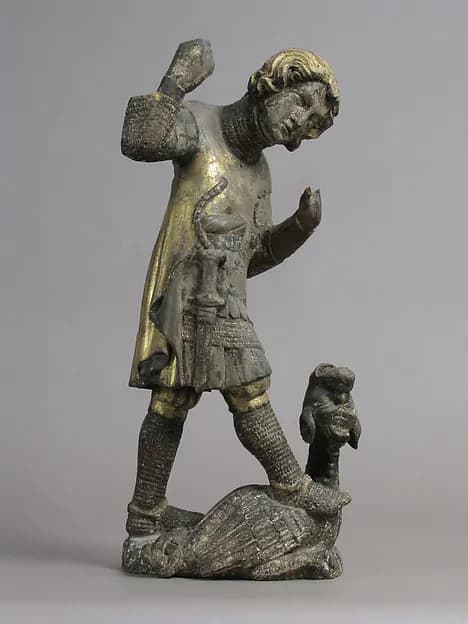 Saint George and the Dragon by Anonymous depicting Revelation 12