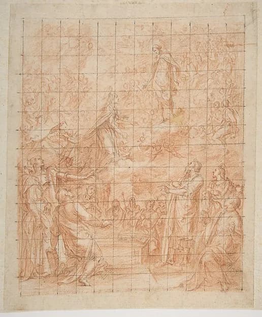 The Assumption of the Virgin by Bernardino Poccetti depicting Luke 1