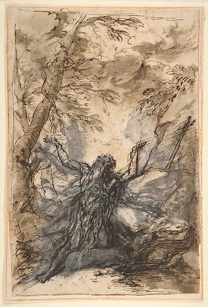 St. Paul, Hermit by Salvator Rosa depicting Acts 9