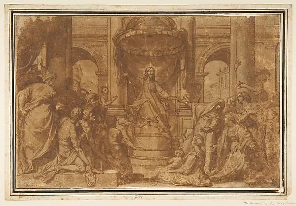 Christ Preaching by Federico Zuccaro (Zuccari) depicting John 1