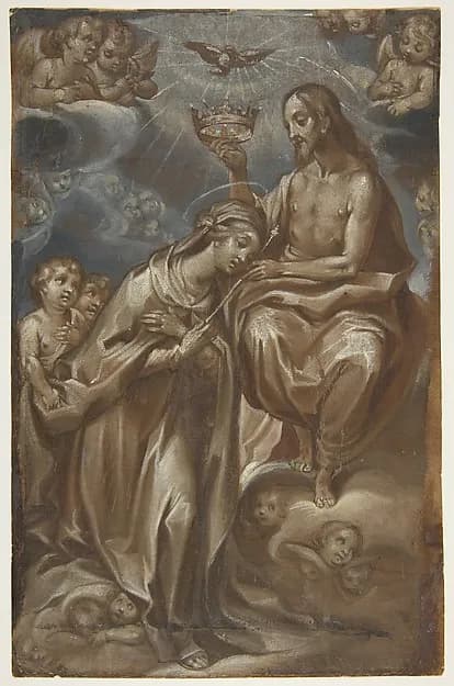 The Coronation of the Virgin by Francesco Vanni depicting Luke 1