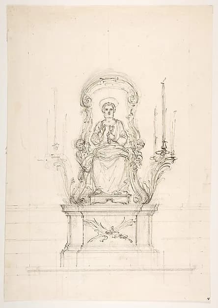 Saint Peter Enthroned by Luigi Vanvitelli depicting Matthew 4