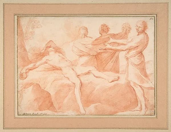 The Drunkenness of Noah by Andrea Sacchi depicting Genesis 7