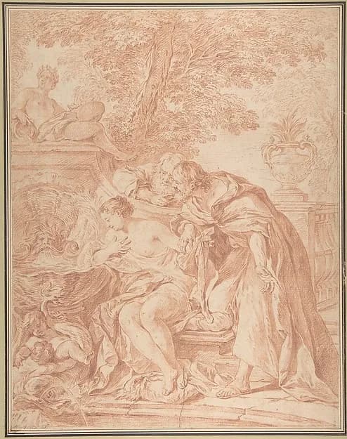 Susanna and the Elders by Laurent Cars depicting Daniel 13