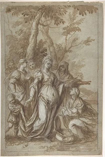 The Finding of Moses by Montalto (Giovanni Stefano Danedi or Doneda) depicting Exodus 2