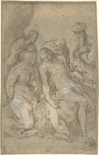 The Entombment by Anonymous, Italian, 16th century depicting Matthew 27