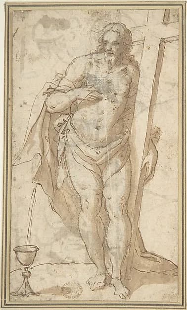 Figure of Christ by Anonymous, Italian, Bolognese depicting John 1