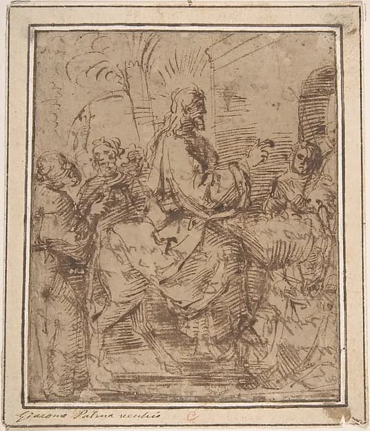 Christ's Entry into Jerusalem by Anonymous, Italian, Venetian, 15th to 16th century depicting Matthew 21