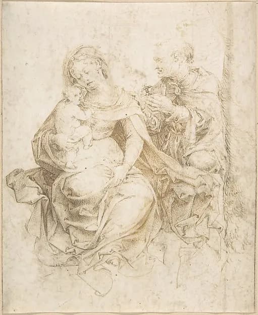 The Holy Family by Jan Gossart (called Mabuse) depicting Luke 2