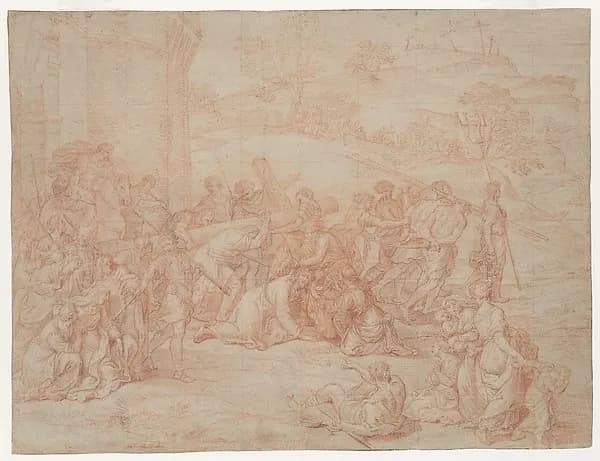 Christ Carrying the Cross by Pierre Mignard depicting Mark 15
