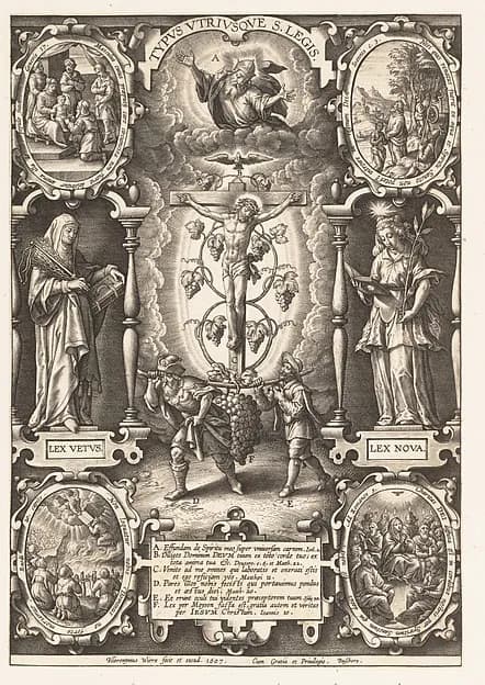 Typus Utriusque S. Legis by Hieronymus (Jerome) Wierix depicting John 1