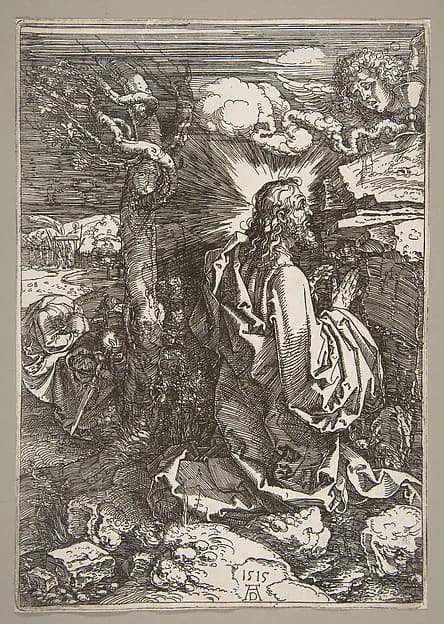 Agony in the Garden by Albrecht Dürer depicting Matthew 26