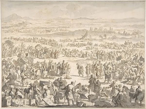 Melchizedek Blessing Abraham by Jan Luyken depicting Genesis 18