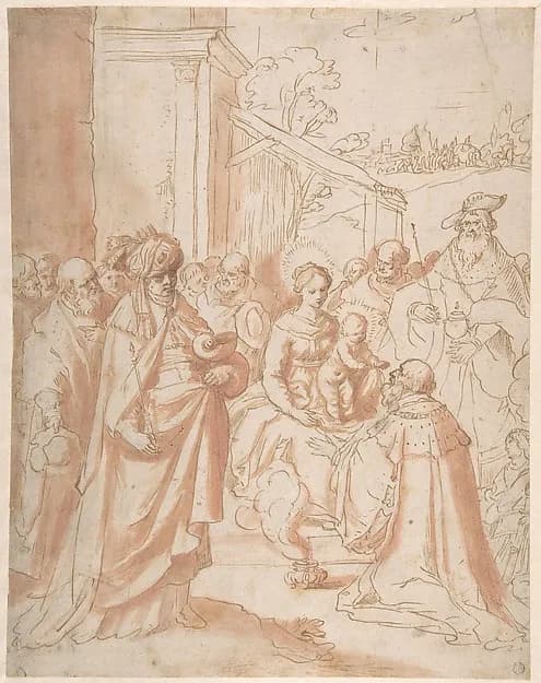 Adoration of the Magi by Frans Francken II depicting Matthew 2