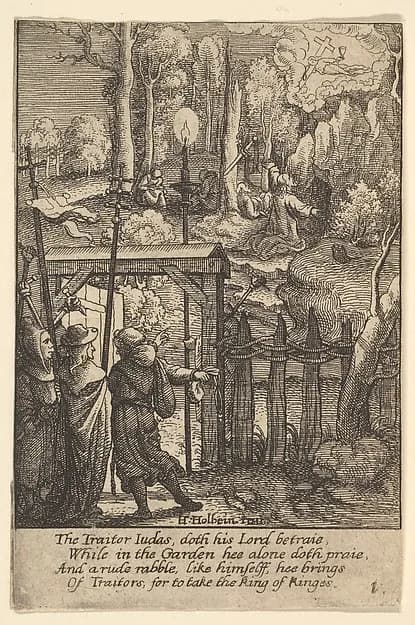 Jesus on the Mount of Olives by Wenceslaus Hollar depicting John 1