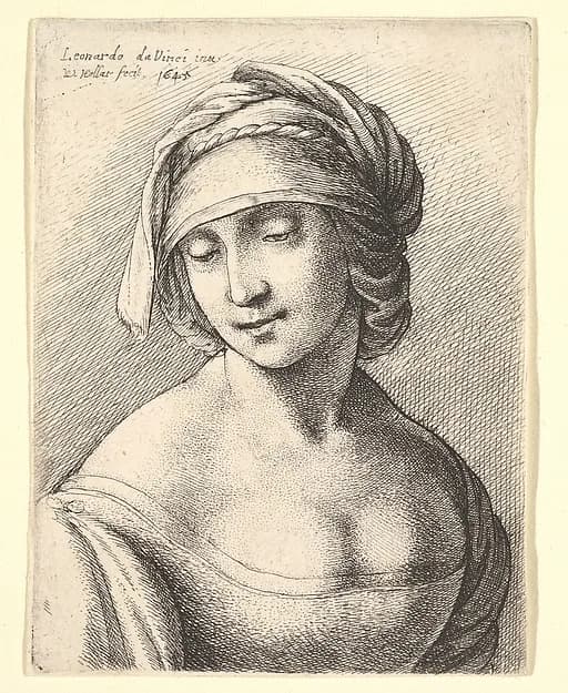 St. Anne by Wenceslaus Hollar depicting Luke 1