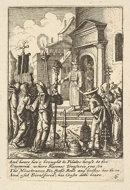 Jesus before Pilate by Wenceslaus Hollar depicting John 1
