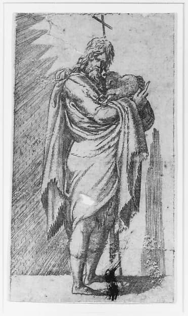 St. John the Baptist by Battista Angolo del Moro depicting Matthew 3