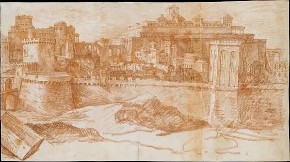 View of Jerusalem with the Temple of Solomon by Philippe de Champaigne depicting 1 Kings 3