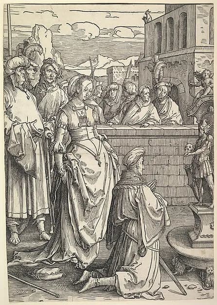 Solomon Worshiping an Idol by Lucas van Leyden depicting 1 Kings 3